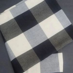 Black Buffalo check fabric home decor indoor outdoor 1.5 yards